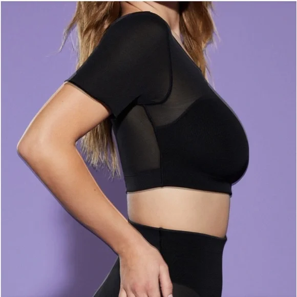Yitty Mesh Me Black Crop Top. Size XL (749Ii) - Picture 1 of 17